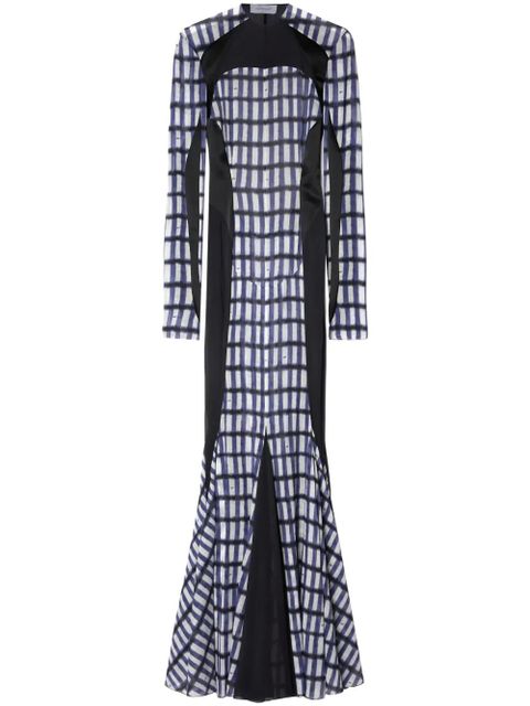 Off-White geometric-print maxi dress - Blue - zdjęcie produktu nr 1