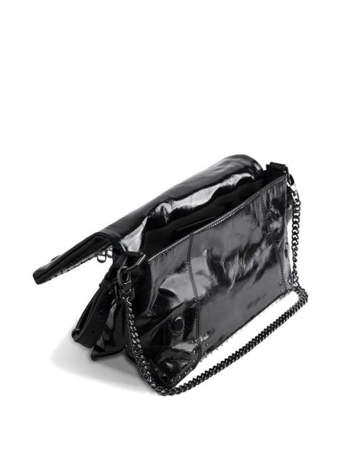 Zadig&Voltaire Rocky II studs leather shoulder bag - Black