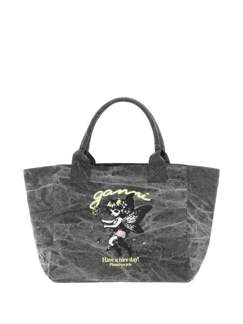GANNI Fairy crystal-embellished tote bag - Grey - zdjęcie produktu nr 1