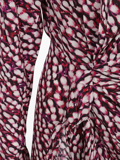 ISABEL MARANT Étoile knot-detail mini dress - Red