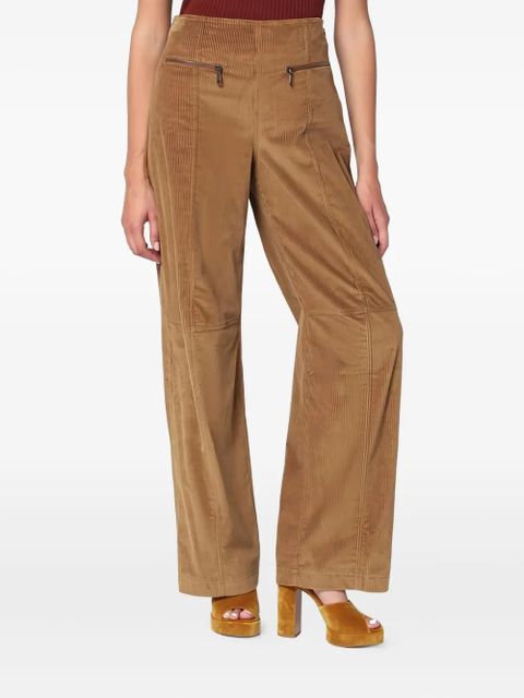 ETRO zip corduroy trousers - Brown - zdjęcie produktu nr 1