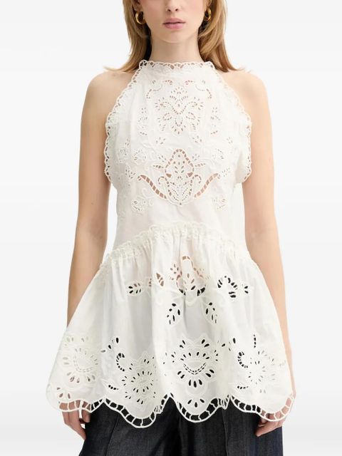 FARM Rio embroidered blouse - White - zdjęcie produktu nr 1