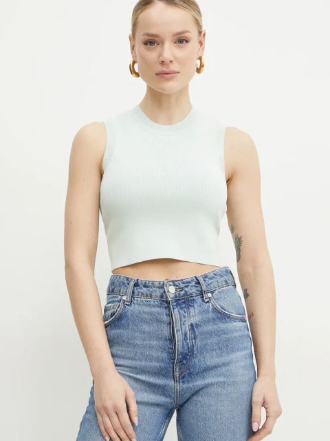 Guess top ALEXIA damski kolor niebieski W4GZ34 Z3F40