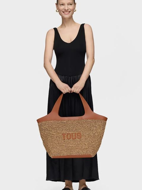 Tous torebka LIRIO RAFIA kolor brązowy 2002205243