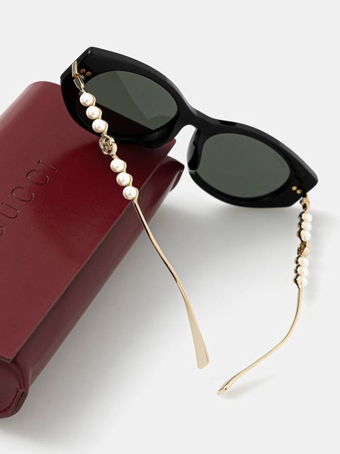 Gucci okulary przeciwsłoneczne damskie kolor czarny GG1970SA - zdjęcie produktu nr 2