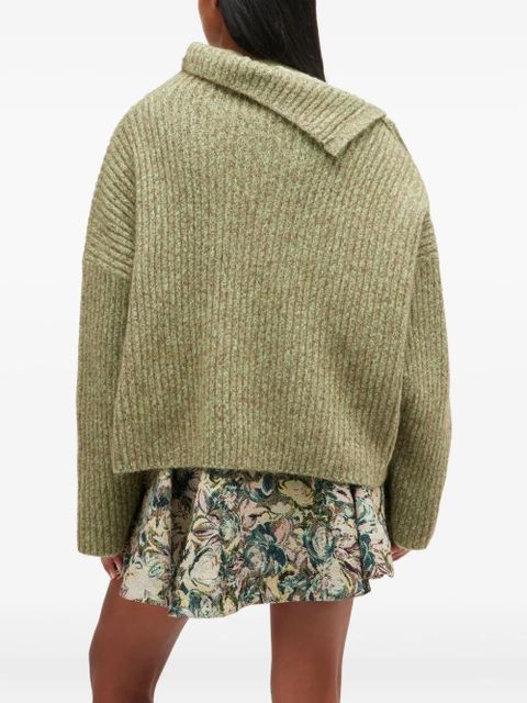 GANNI brushed sweater - Green