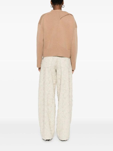 Simkhai scarf-detail sweater - Brown