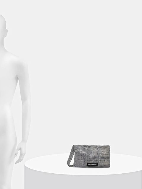 Karl Lagerfeld Jeans torebka kolor srebrny B1W30234