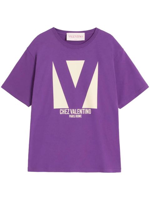 Valentino Garavani Chez-print T-shirt - Purple
