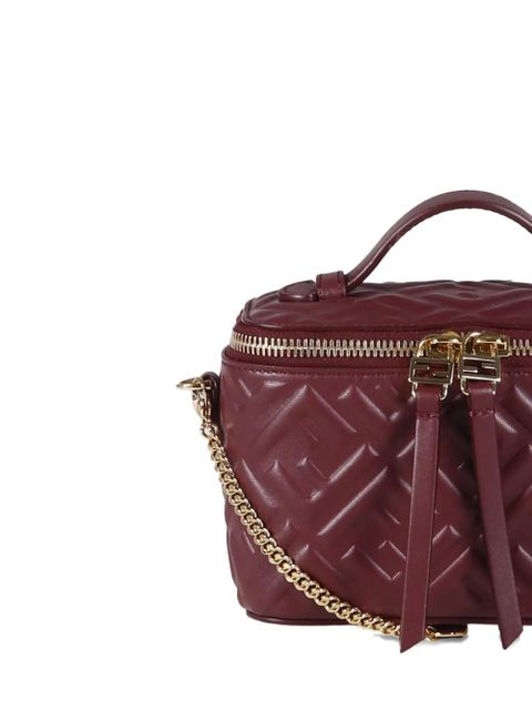 FENDI mini Vanity quilted-design crossbody bag - Red