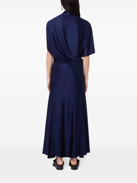 Rabanne draped midi dress - Blue