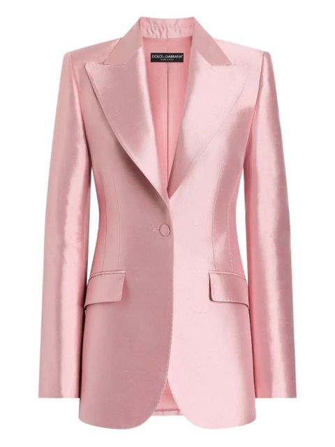 Dolce & Gabbana satin tailored blazer - Pink - zdjęcie produktu nr 1