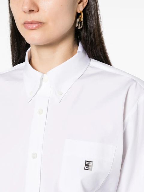 Givenchy 4G-plaque cotton shirt - White