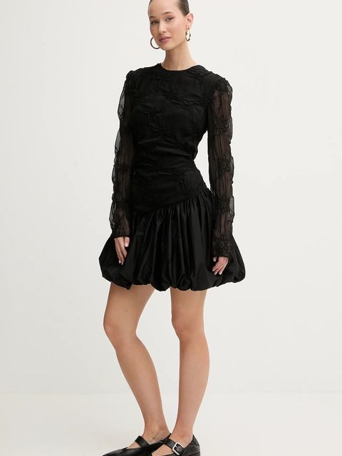 Stine Goya sukienka kolor czarny mini rozkloszowana SG-PS26-D188-2449 - zdjęcie produktu nr 2