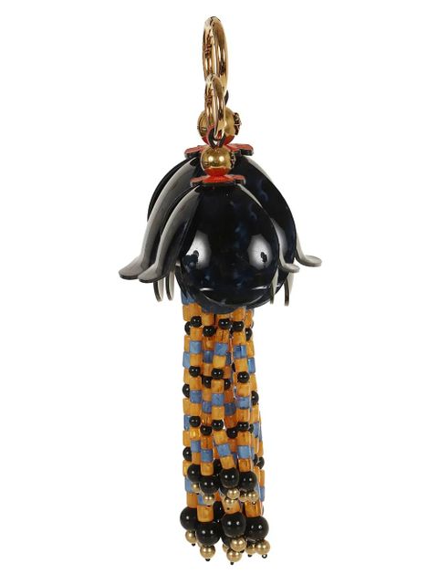 ETRO beaded floral-pendant keyring - Black - zdjęcie produktu nr 1