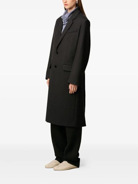 AMI Paris single-breasted wool coat - Black