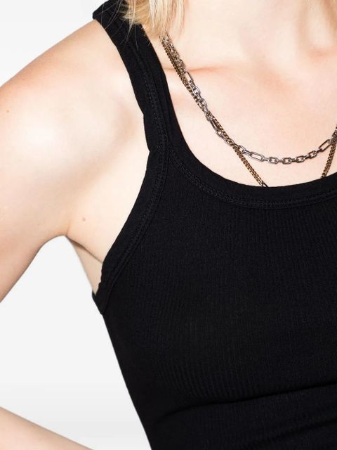 RE/DONE ribbed tank top - Black