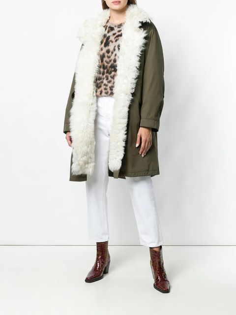 Yves Salomon padded military parka - Green - zdjęcie produktu nr 2