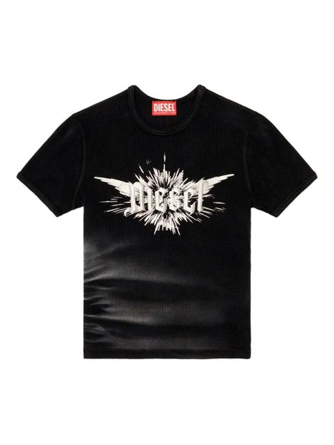 Diesel T-Ele-Long P2 graphic logo T-shirt - Black - zdjęcie produktu nr 1