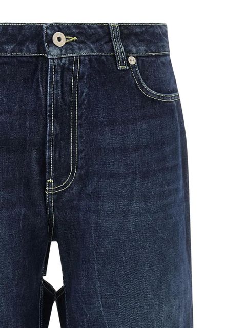 Jean Paul Gaultier The Cut-Out wide-leg jeans - Blue