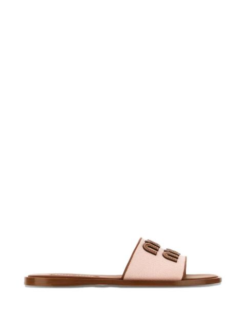 Miu Miu embellished sandals - Pink - zdjęcie produktu nr 1