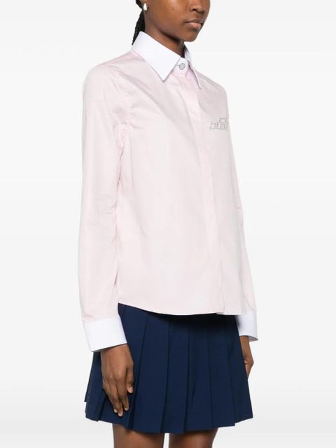 Casablanca crystal-embellishment shirt - Pink