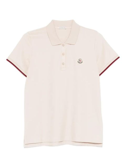 Moncler short-sleeve polo shirt - Neutrals - zdjęcie produktu nr 1
