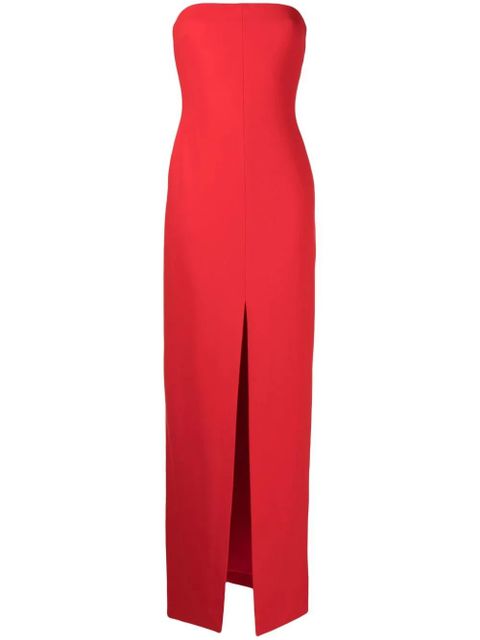 Solace London strapless maxi dress - Red - zdjęcie produktu nr 1