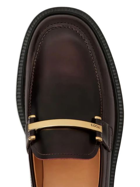 Tod's round-toe loafers - Brown
