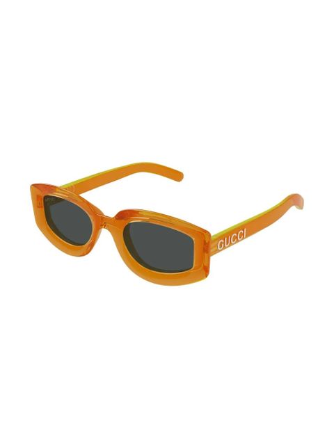 Gucci Eyewear logo-print sunglasses - Orange - zdjęcie produktu nr 2