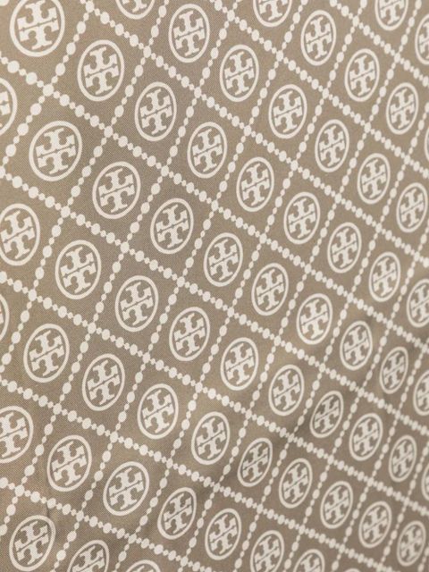 Tory Burch T Monogram silk scarf - Neutrals - zdjęcie produktu nr 2
