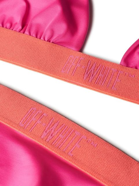 Off-White Condenced two-tone bikini - Pink