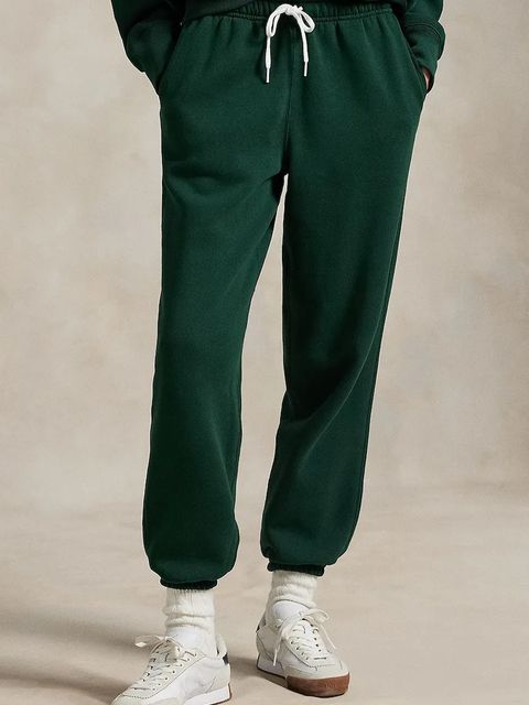 Polo Ralph Lauren spodnie dresowe damskie kolor zielony gładkie 211971700 - zdjęcie produktu nr 1