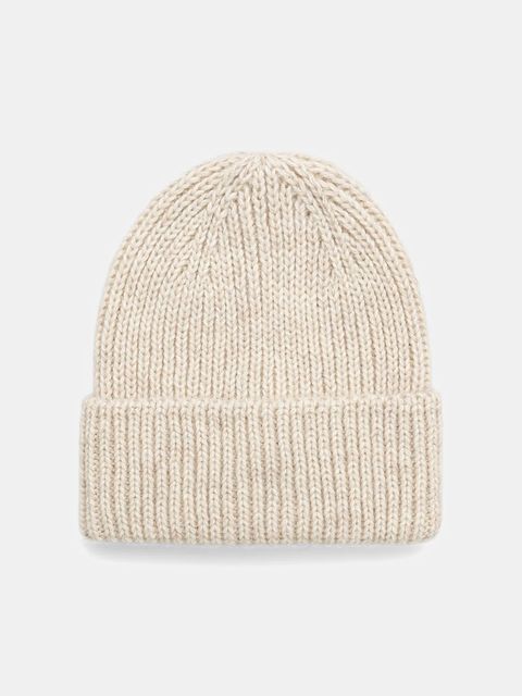 Answear.LAB czapka z wełną kolor beżowy - zdjęcie produktu nr 2