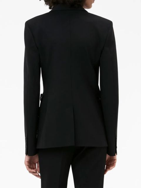 JW Anderson padlock-detail single-breasted blazer - Black