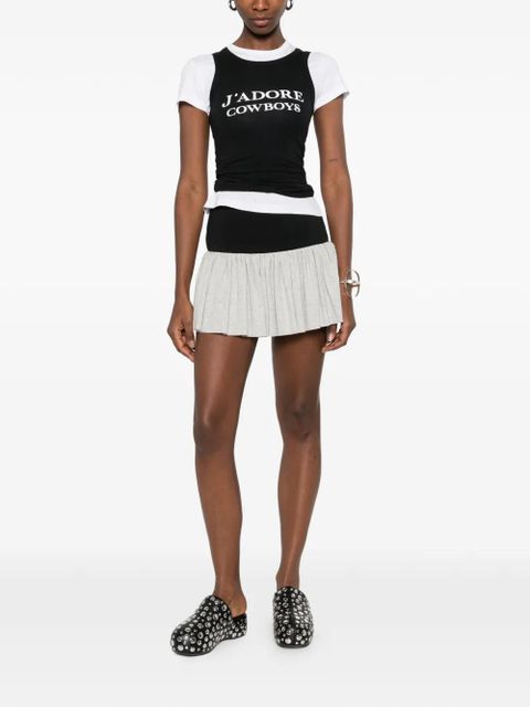 Gimaguas Charlie ruffled mini skirt - Grey