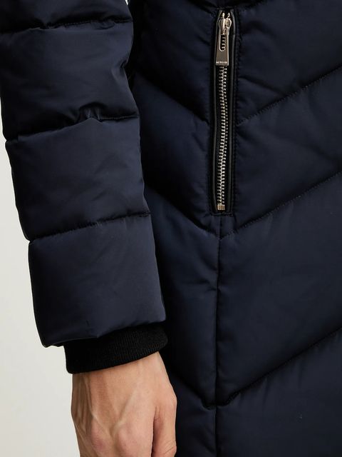 Morgan kurtka puchowa kolor granatowy zimowa GCLEA