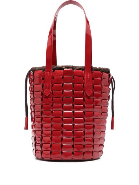 DRAGON DIFFUSION leather bucket bag - Red - zdjęcie produktu nr 1