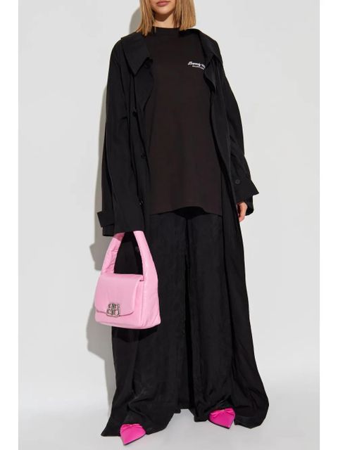 Balenciaga buttoned long coat - Black