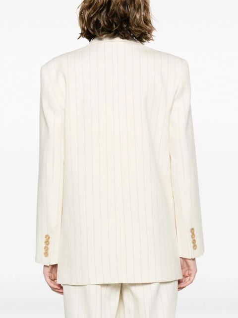 ZIMMERMANN Luminosity pinstriped double-breasted blazer - Neutrals