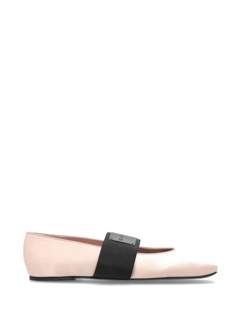 Givenchy logo-patch elasticated-strap ballet flats - Pink - zdjęcie produktu nr 1