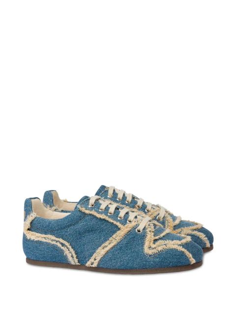 Moschino frayed sneakers - Blue - zdjęcie produktu nr 2