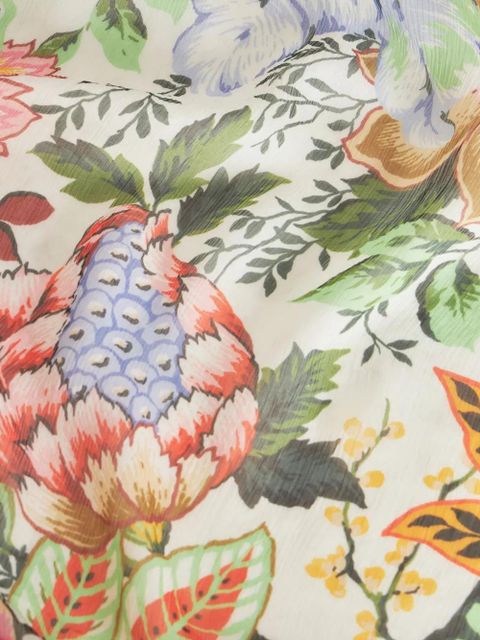 ETRO floral-print silk dress - Neutrals