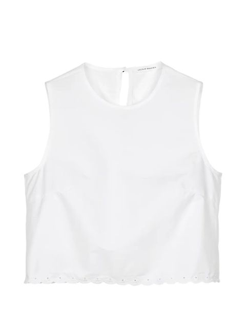 Cecilie Bahnsen CBdeeba broderie anglaise top - White - zdjęcie produktu nr 1