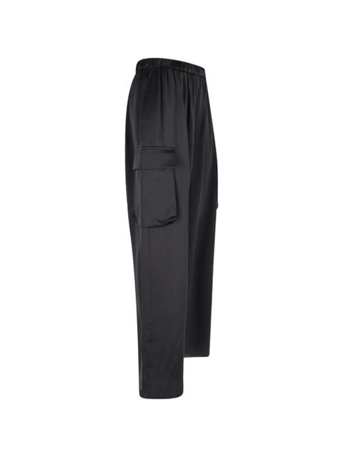 The Frankie Shop Delny satin cargo pants - Black