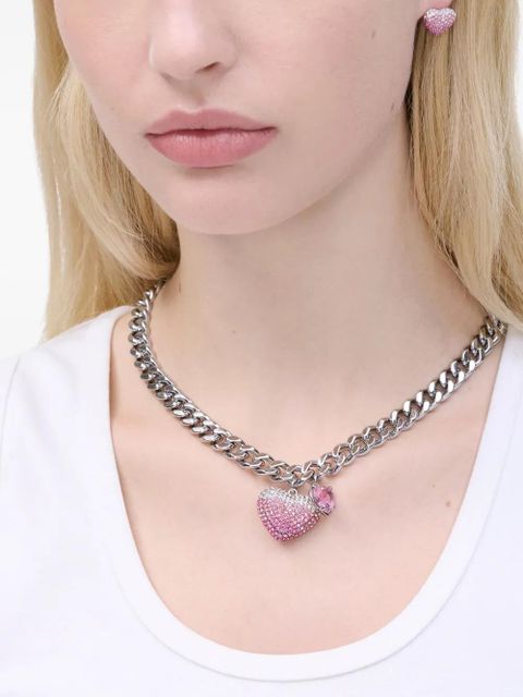 Marc Jacobs Heart Balloon Pave necklace - Silver - zdjęcie produktu nr 2
