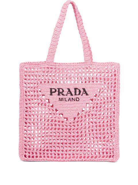 Prada woven tote bag - Pink - zdjęcie produktu nr 1