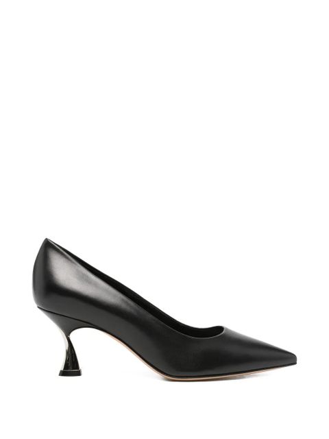 Casadei pointed-toe leather pumps - Black - zdjęcie produktu nr 1