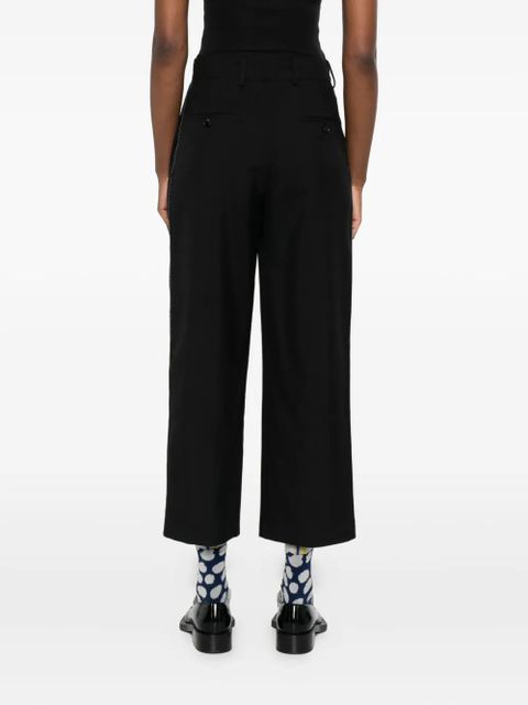 Marni Hosen side-stripe cropped trousers - Black