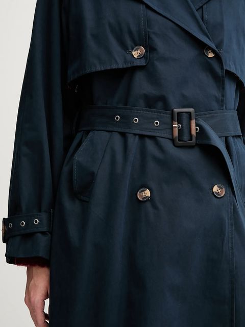 Pepe Jeans trencz kolor granatowy PL4024349